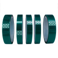 25mm width green pet polyester silicone high temperature resistant tape